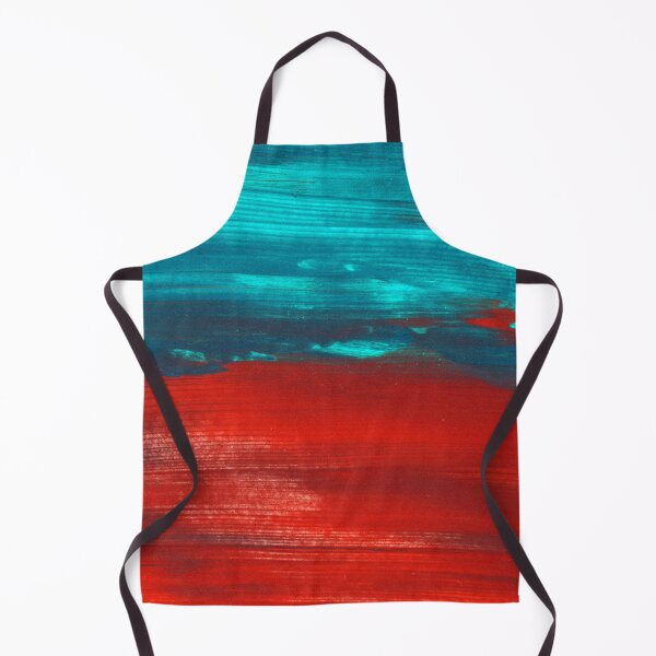 Item preview, Red Turquoise Abstract Paint Art designed and sold by Tshirtstory.