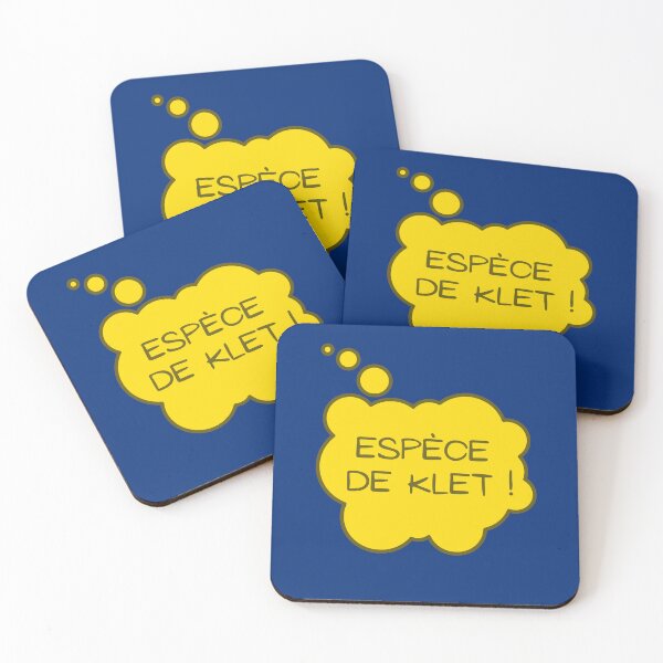 Item preview, Species of klet, Belgian expression which means species of idiot in a yellow comic bubble designed and sold by PausePapote.