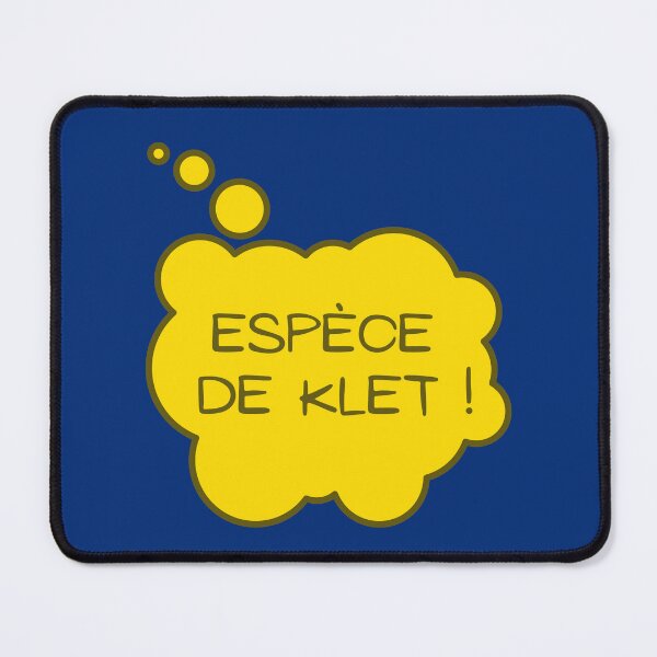 Item preview, Species of klet, Belgian expression which means species of idiot in a yellow comic bubble designed and sold by PausePapote.
