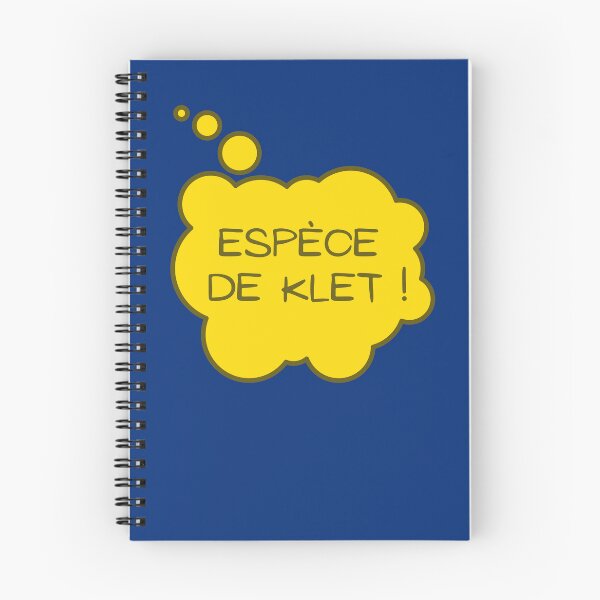Item preview, Species of klet, Belgian expression which means species of idiot in a yellow comic bubble designed and sold by PausePapote.