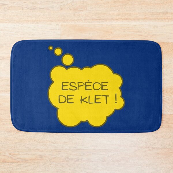 Item preview, Species of klet, Belgian expression which means species of idiot in a yellow comic bubble designed and sold by PausePapote.