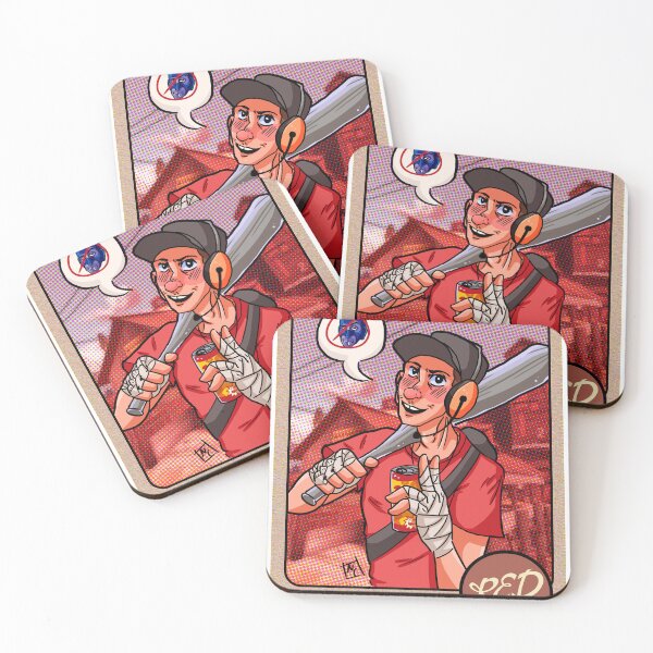 Item preview, RED Scout Baseball Card designed and sold by NancyCowlesArt.