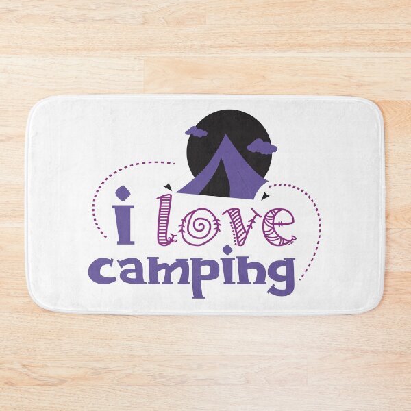 Item preview, I Love Camping - Purple designed and sold by Unaiza Khalid.