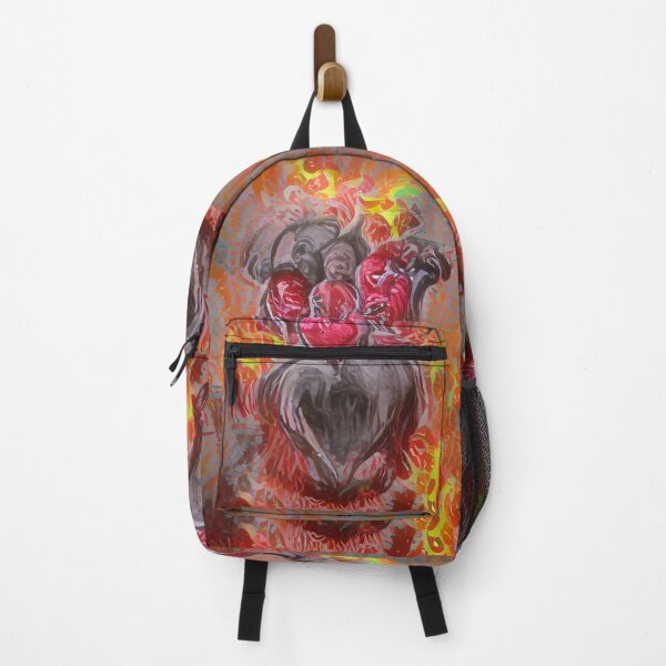 Item preview, Hearts Aflame Creepy Abstract Art designed and sold by CreepyKaleidopi.