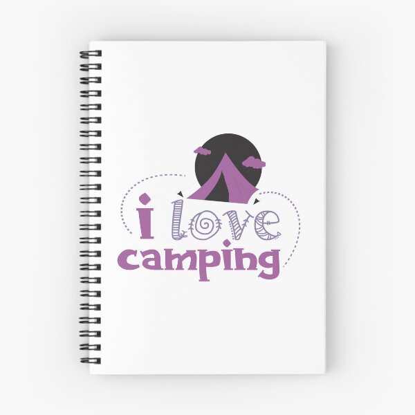 Item preview, I Love Camping - Metallic Purple designed and sold by Unaiza Khalid.