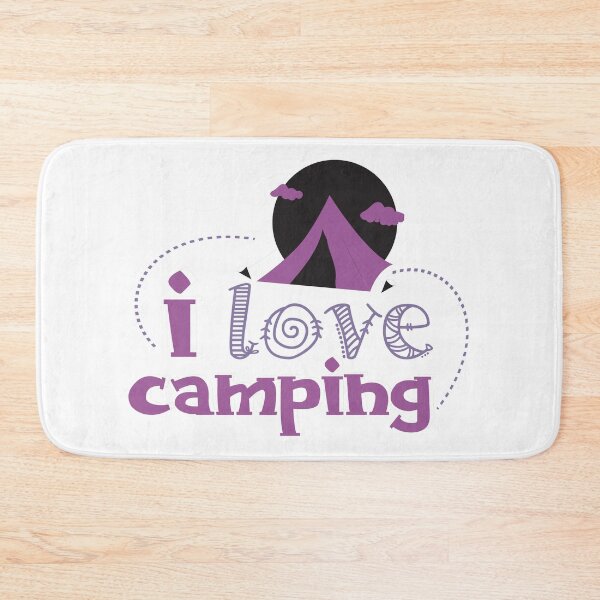 Item preview, I Love Camping - Metallic Purple designed and sold by Unaiza Khalid.
