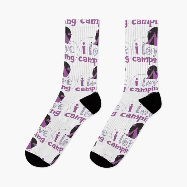 Item preview, I Love Camping - Metallic Purple designed and sold by Unaiza Khalid.