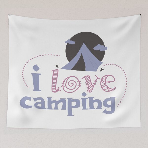 Item preview, Copy of I Love Camping - Blue designed and sold by Unaiza Khalid.