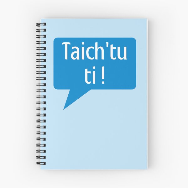 Item preview, Belgian expression which means "Shut up" in a blue comic bubble designed and sold by PausePapote.