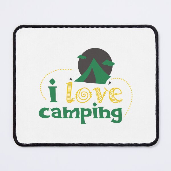 Item preview, I Love Camping - Green designed and sold by Unaiza Khalid.