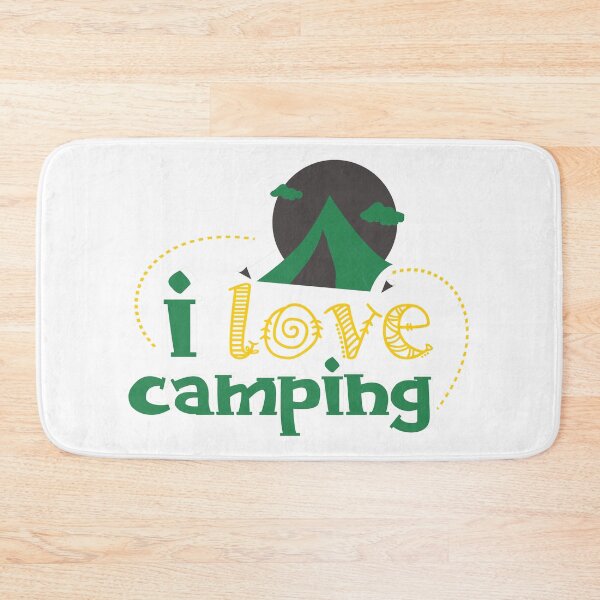 Item preview, I Love Camping - Green designed and sold by Unaiza Khalid.