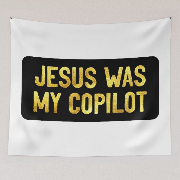 Item preview, Jesus Was My Copilot Funny Helmet designed and sold by Sour Soul.