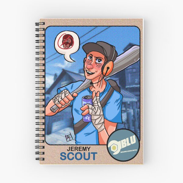 Item preview, BLU Scout Baseball Card designed and sold by NancyCowlesArt.