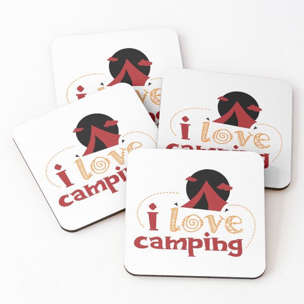Item preview, I Love Camping - Red designed and sold by Unaiza Khalid.