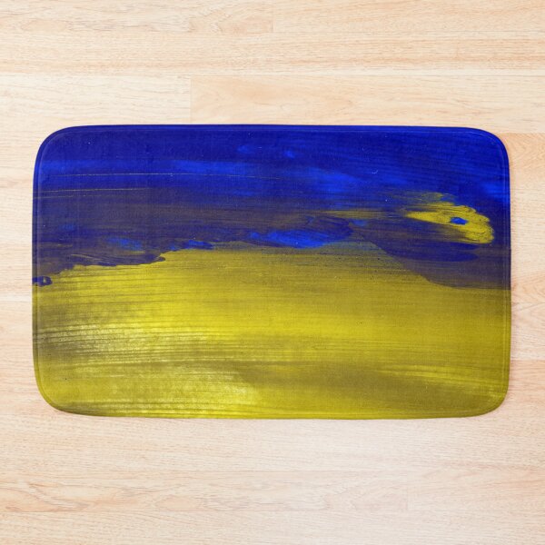 Item preview, Yellow Navy Abstract Paint Art  designed and sold by Tshirtstory.