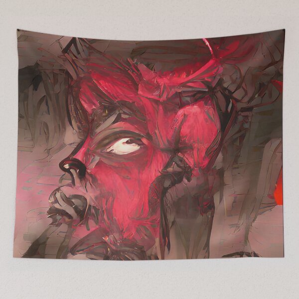 Item preview, Devil in the Details Creepy Abstract Art designed and sold by CreepyKaleidopi.