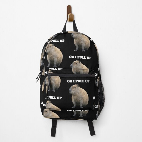 Ok I Pull Up Capybara Backpack