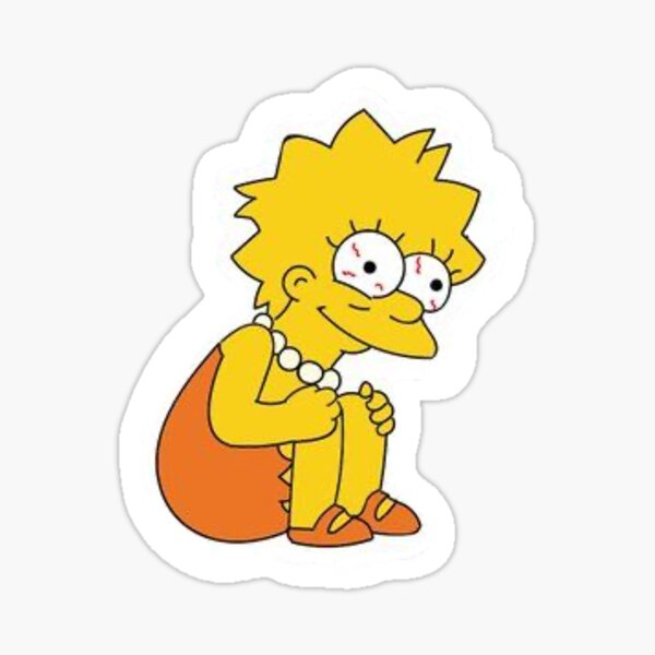 Crazy Lisa Sticker For Sale By Mariahlynschoen Redbubble