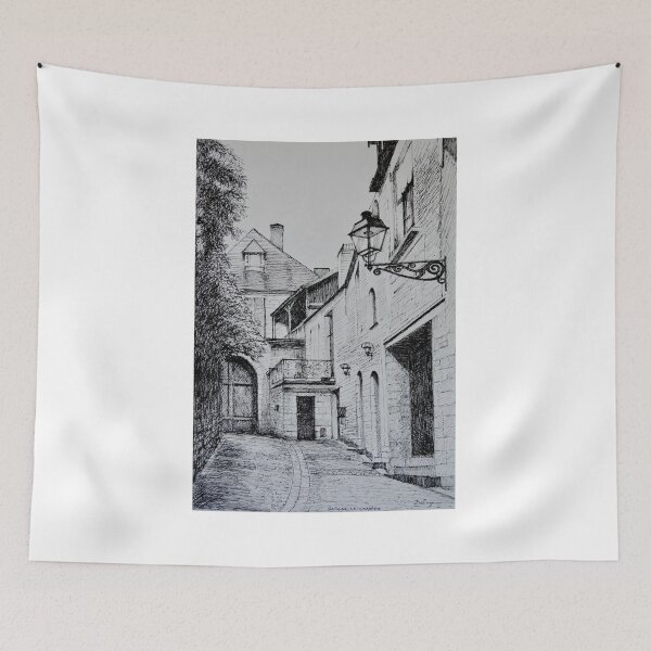Item preview, Old Street in Sarlat-la-Canéda, France designed and sold by Dai Wynn Fine Art.