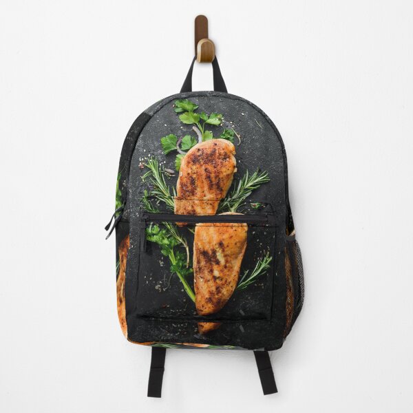 Item preview, BBQ, Grilled chicken breast with spices — Food kitchen poster/blackboard, photo art designed and sold by GreekTavern1979.