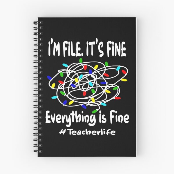Item preview, FUNNY CHRISTMAS LIGHTS IT FINE EVERYTHING IS FINE TEACHER designed and sold by sobriowslen.
