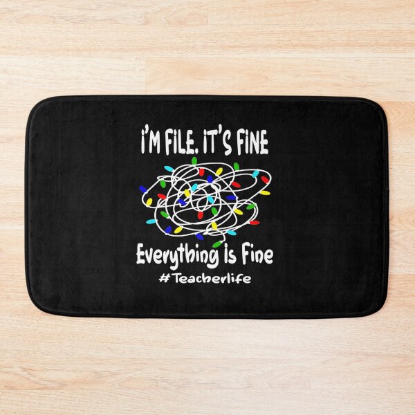 Item preview, FUNNY CHRISTMAS LIGHTS IT FINE EVERYTHING IS FINE TEACHER designed and sold by sobriowslen.