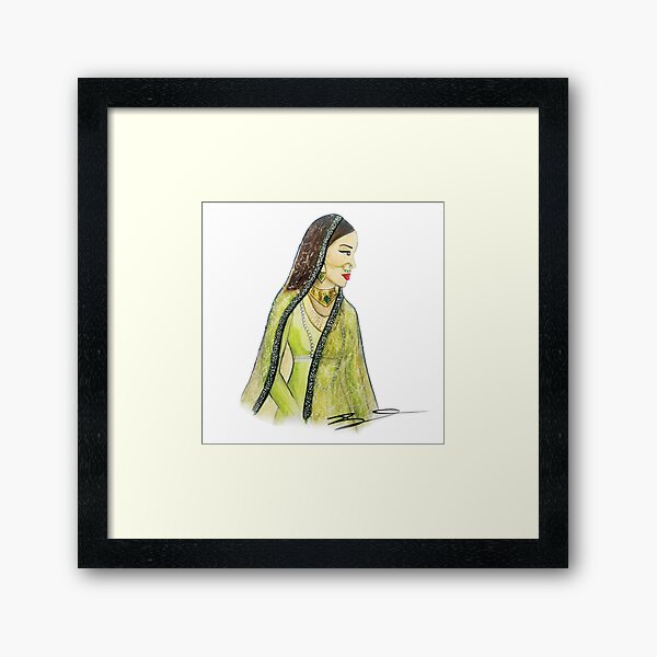 Mughal Bibi Framed Art Print