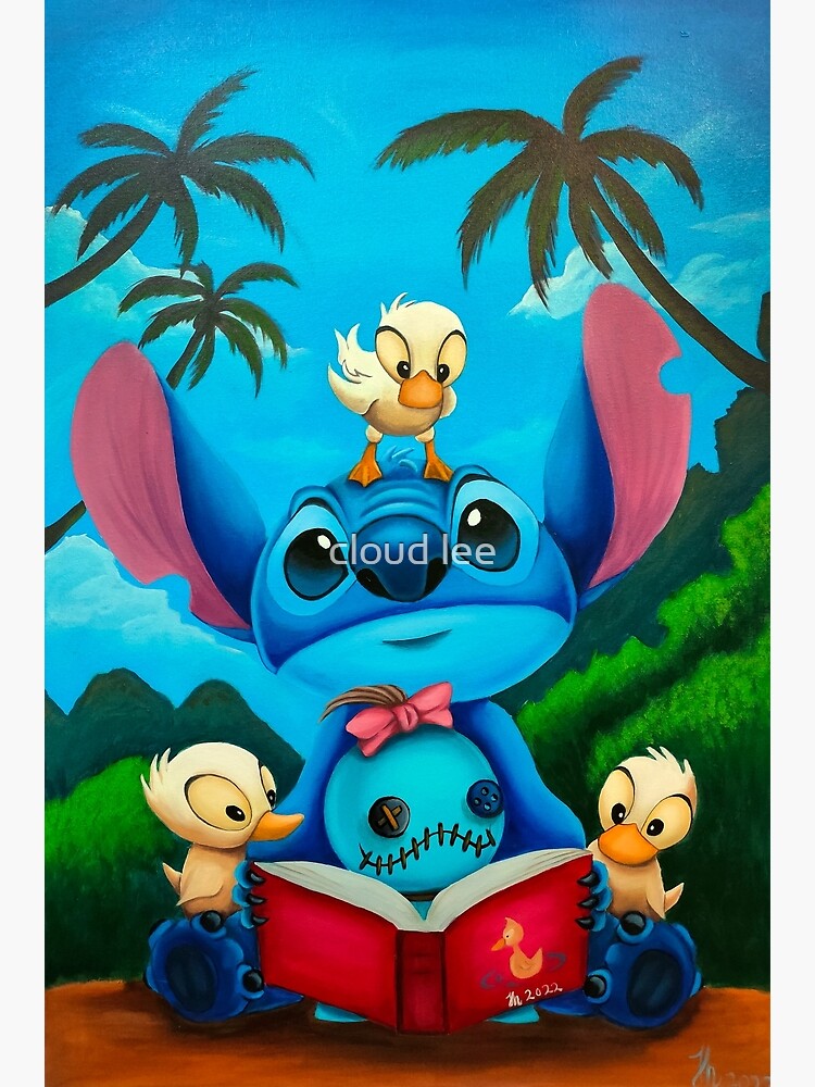 stitch summer with ducks Poster for Sale by cloud lee