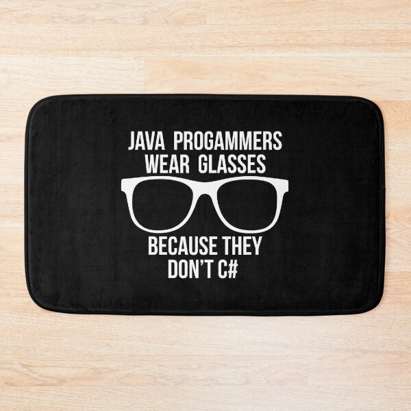 Item preview, Java programmers wear glasses because they don't c# funny code designed and sold by JuxNdx.