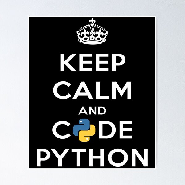 Artikel-Vorschau von Bleib ruhig und programmiere Python, designt und verkauft von JuxNdx.