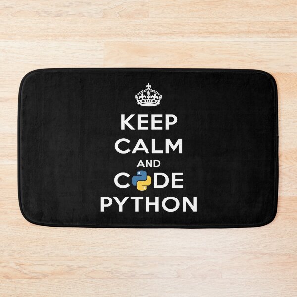 Item preview, Keep Calm And Code Python designed and sold by JuxNdx.