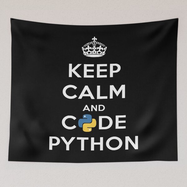 Item preview, Keep Calm And Code Python designed and sold by JuxNdx.