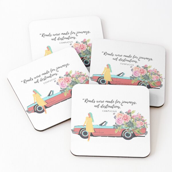 Item preview, On the Roses, Roses on car, Roads were made for journeys, not destinations. designed and sold by BlareBlare.