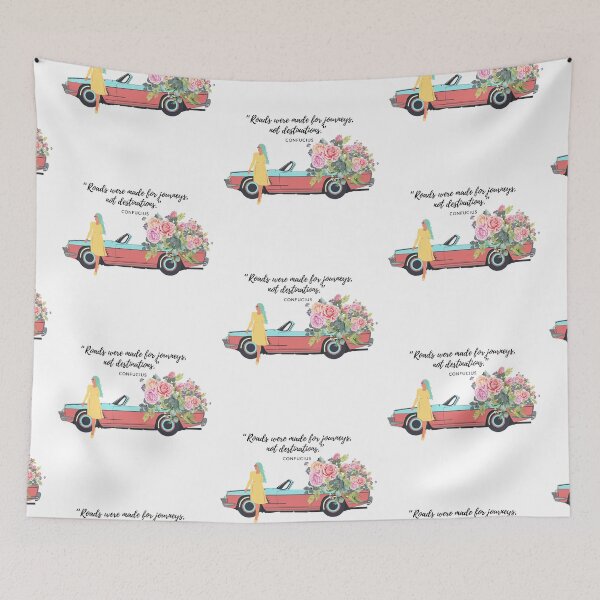 Item preview, On the Roses, Roses on car, Roads were made for journeys, not destinations. designed and sold by BlareBlare.