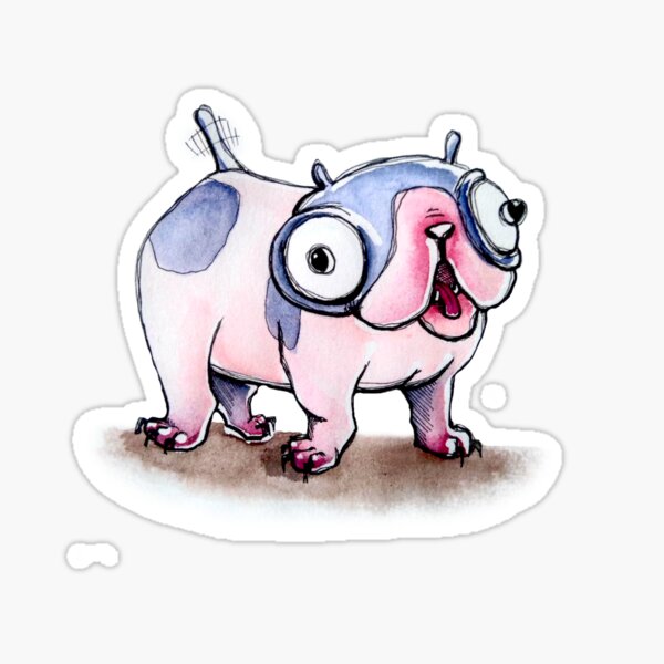 Artikel-Vorschau von Cute little Pug Love, designt und verkauft von nadsalat.