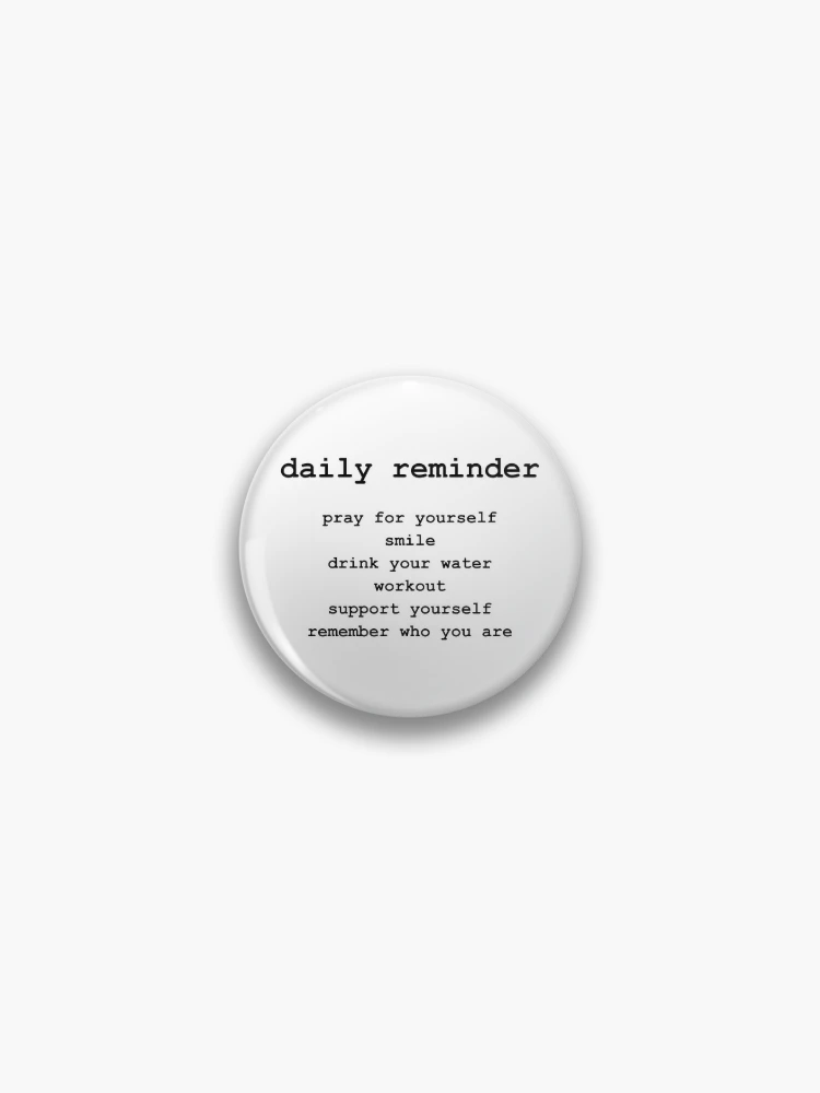 Pin on Reminders