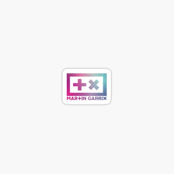 Martin Garrix - logo rose / bleu Sticker