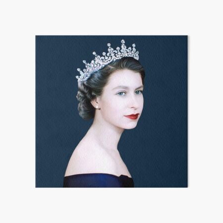 "Queen Elizabeth II - Young Queen Elizabeth" Art Board Print for Sale
