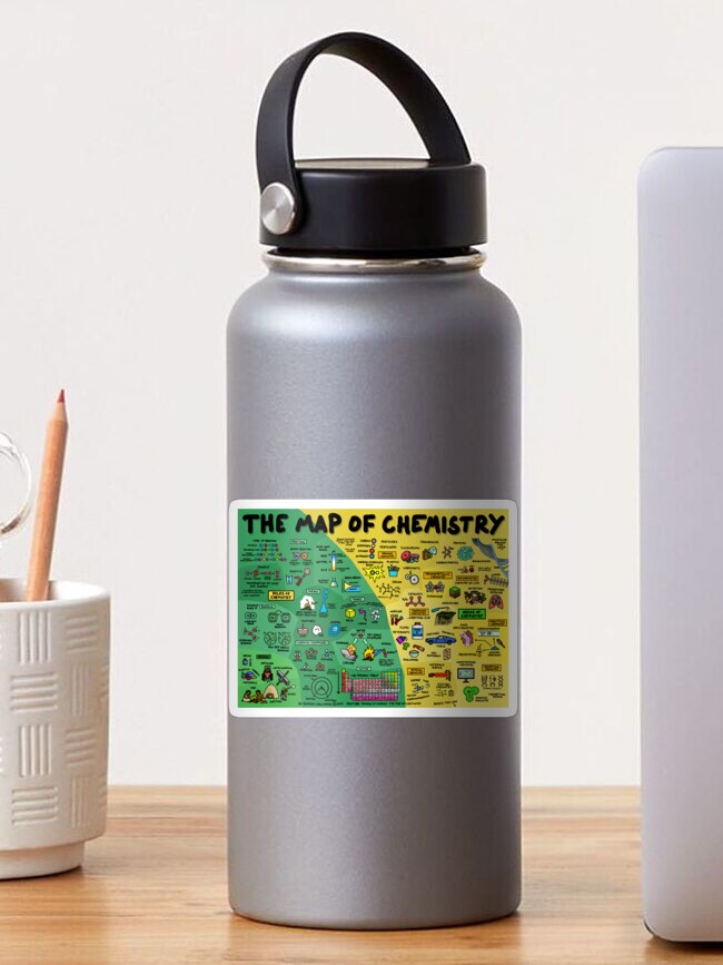 Thumbnail 1 of 3, Sticker, The Map of Chemistry designed and sold by DominicWalliman.