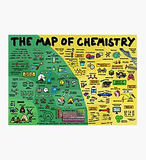 Lámina fotográfica El mapa de la química