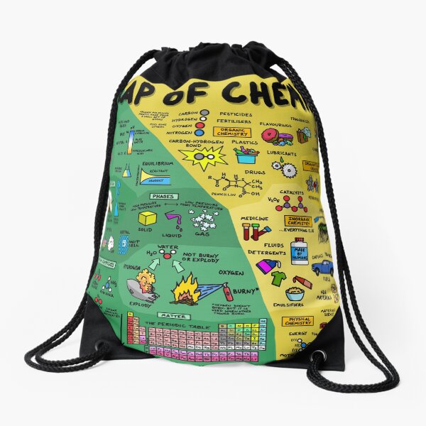 The Map of Chemistry Drawstring Bag