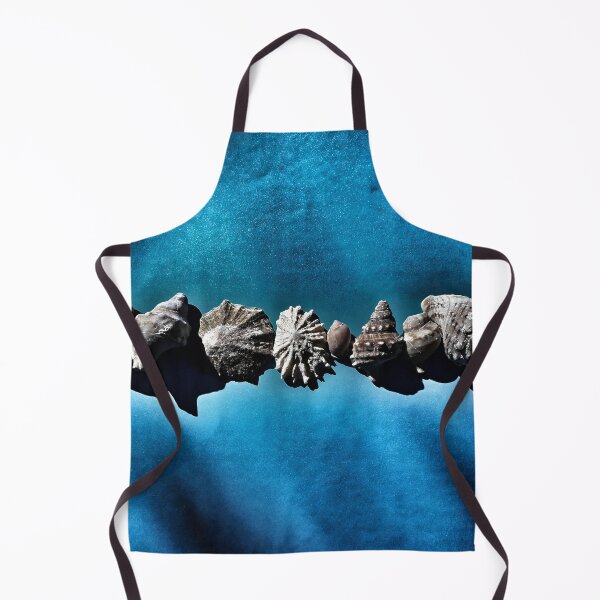 Item preview, Beachy Decor Seashells Stripe on Grunge Style Blue designed and sold by Beachy.