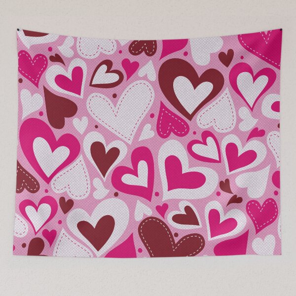 Item preview, Pretty pink love hearts designed and sold by FGCART.