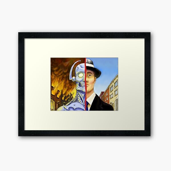 Behind the Curtain Framed Art Print
