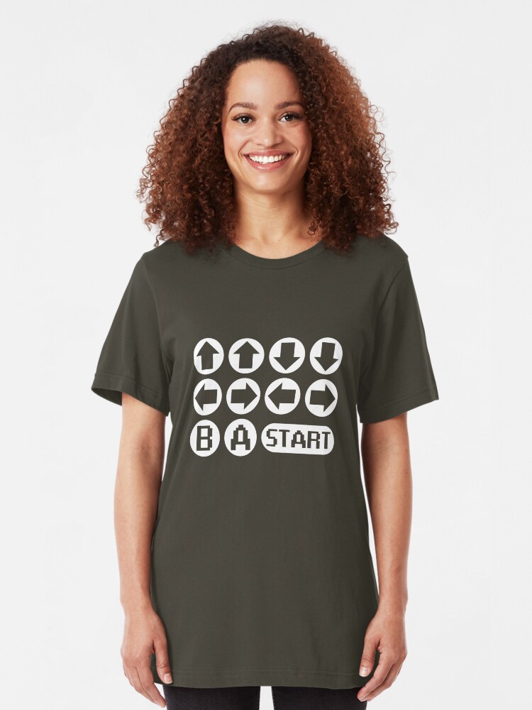 Alternate view of The Konami Code Slim Fit T-Shirt