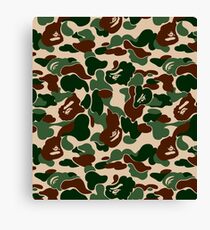 Bape Ape Camo Canvas Print