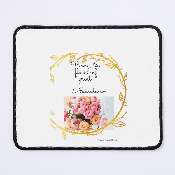 Item preview, Gold gilded Peony bunch with slogan designed and sold by PalomaHealing24.