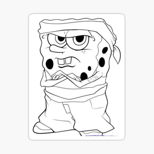Spongebob Gangster Sticker For Sale By Krisloudes Redbubble Spongebob Gangster Sticker For Sale By Krisloudes Redbubble