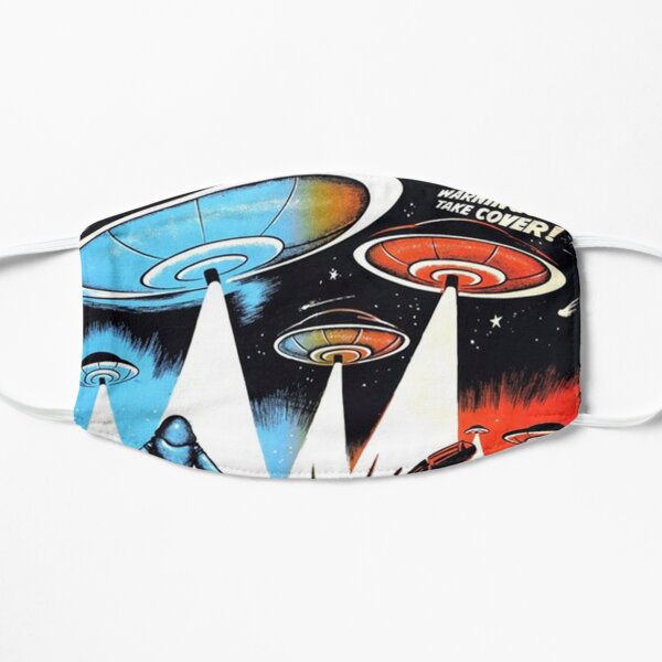 Earth vs the Flying Saucers 1956 poster Flat Mask