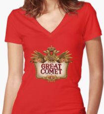 Great Comet of 1812 Women's Fitted V-Neck T-Shirt